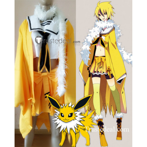 Gijinka Jolteon Yellow Cosplay Costume