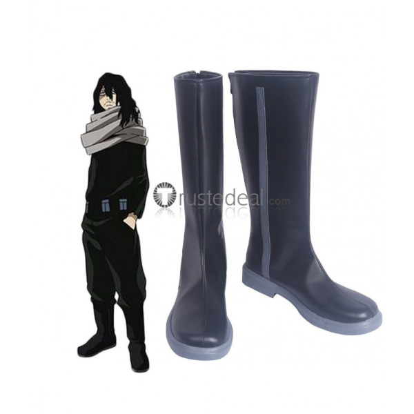 My Hero Academia Boku no Hero Academia Shota Aizawa Black Cosplay Boots Shoes