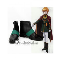 Mobile Suit Gundam Unicorn Audrey Burne Mineva Lao Zabi Black Cosplay Boots Shoes