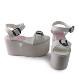 Matt Black Matt White High Platform
