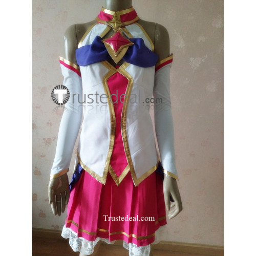 League of Legends LOL Star Guardian Ahri Pink White Cosplay Costume