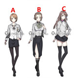 The Caligula Effect Kotono Mifue Suzuna Girls School Uniform Cosplay Costumes