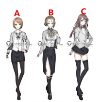 The Caligula Effect Kotono Mifue Suzuna Girls School Uniform Cosplay Costumes