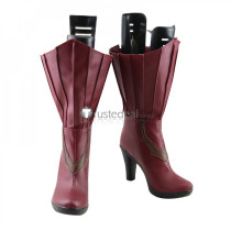 Final Fantasy XV 15 Aranea Highwind Red Cosplay Shoes Boots