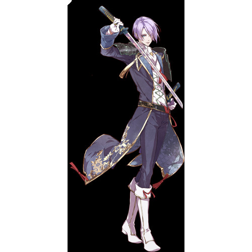 Sengoku Night Blood Akechi Mitsuhide Light Purple Cosplay Wig