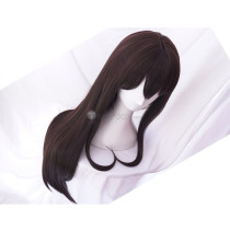 The Idolmaster Cinderella Girls Rin Shibuya Long Brown Cosplay Wig
