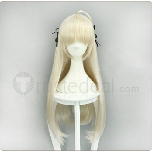 Yosuga no Sora Kasugano Sora Long Pale Blonde Cosplay Wig