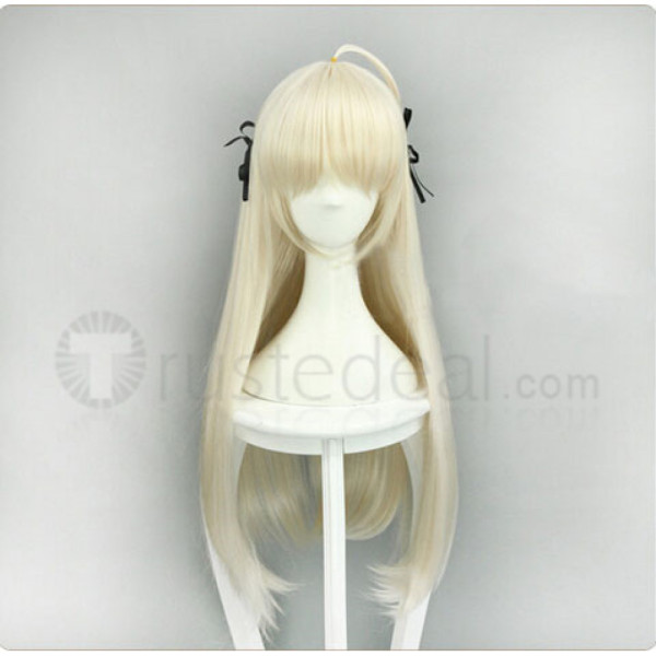 Yosuga no Sora Kasugano Sora Long Pale Blonde Cosplay Wig