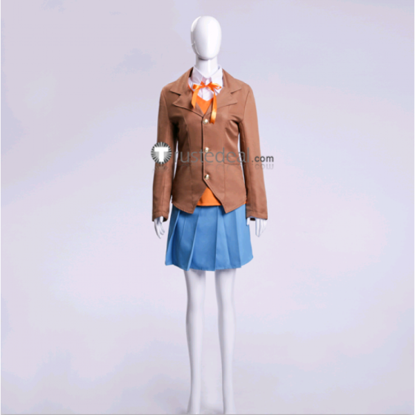 Doki Doki Literature Club Sayori Yuri Natsuki Monika School Uniform Cosplay Costume