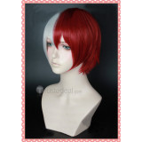 My Hero Academia Boku no Hero Academia Shouto Todoroki Red White Ponytails Cosplay Wig