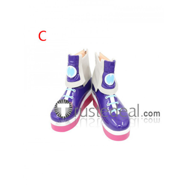 Hyperdimension Neptunia Planeptune Neptune Purple Cosplay Shoes Boots