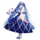 Vocaloid Hatsune Snow Miku 2021 Blue Cosplay Costume