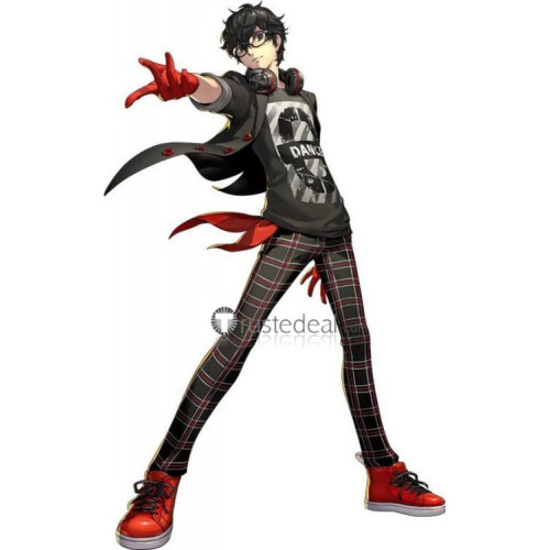 Persona 5 Dancing in Starlight Protagonist Ren Amamiya Phantom Black Cosplay Costume