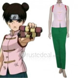 Naruto Tenten Pink Green Cosplay Costume