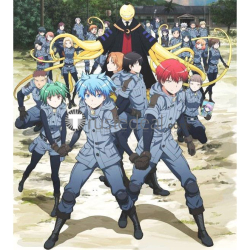 Assassination Classroom Karma Akabane Ansatsu Kyoushitsu Shiota Nagisa Class 3-E Battle Cosplay Shoes Boots