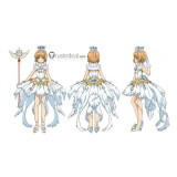 Cardcaptor Sakura Clear Card Arc Volume 3 OP Sakura Ice Angel Cosplay Shoes Heels