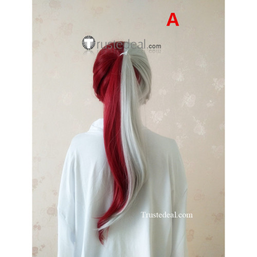 Boku no Hero Academia Shouto Todoroki Genderbend Girl Female Ponytails Cosplay Wig