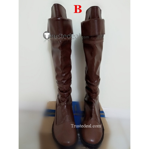 Brown Cosplay Boots Shoes