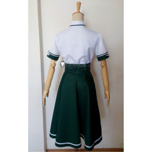 Mahou Shoujo Magical Girl Lyrical Nanoha Einhard Stratos White Green Cosplay Costume