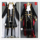 Castlevania Dhampir Adrian Fahrenheit Tepes Alucard Symphony of the Night Black Red Cosplay Costumes