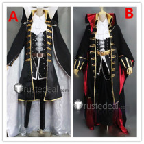 Castlevania Dhampir Adrian Fahrenheit Tepes Alucard Symphony of the Night Black Red Cosplay Costumes
