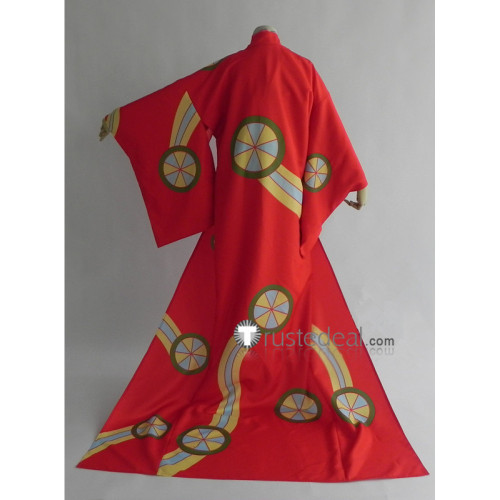 Gintama Tokugawa Soyo Princess Soyo Red Kimono Cosplay Costume
