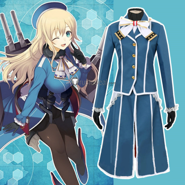Kantai Collection Atago Sailor Uniform Cosplay Costume