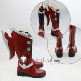 Final Fantasy 14 Estinien Wyrmblood Red Cosplay Boots Shoes