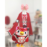 Animal Crossing Celeste Owl Gijinka Red White Cosplay Costumes