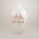 Super Danganronpa 2 Goodbye Despair Academy Nagito Komaeda White Pink Cosplay Wigs