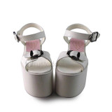 Matt Black Matt White High Platform