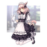Final Fantasy XIV FF14 Miqo'te Housemaid Maid Dress Cosplay Costume