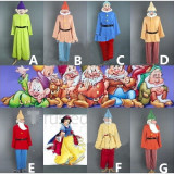 Snow White and the Seven Dwarfs Doc Grumpy Happy Sleep Bashful Sneezy Dopey Cosplay Costume