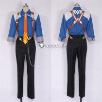 Tales of Xillia Ludger Will Kresnik Blue Black Cosplay Costume