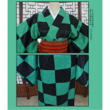 Kimetsu no Yaiba Demon Slayer District Arc Tanjiro kamado Zenitsu Agatsuma Inosuke Hashibira Female Version Kimono Cosplay Costumes