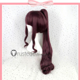 New Game! Takimoto Hifumi Purple Ponytail Curly Cosplay Wig