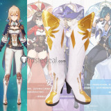 Genshin Impact Fischl Lisa Razor Xiangling Jean Cosplay Shoes Boots
