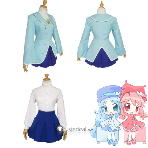 Fushigiboshi No Futago Hime Twin Princesses of the Wonder Planet Rein Blue Cosplay Costume