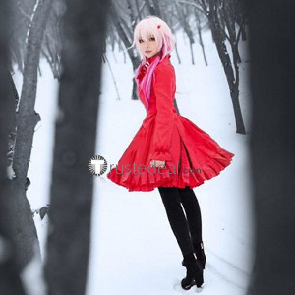 Guilty Crown YUZURIHA INORI Wine Red Cosplay Costume