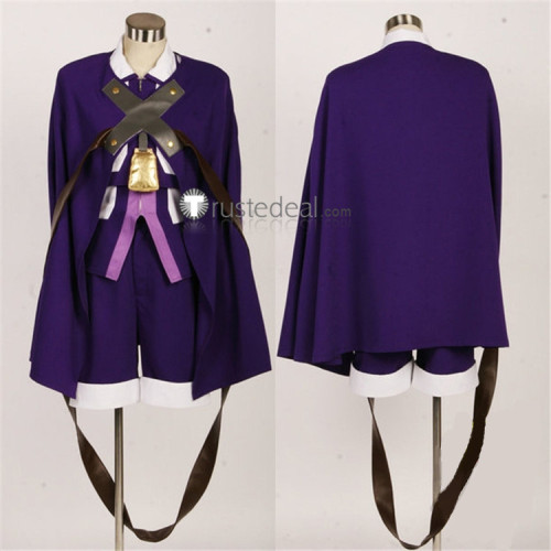 BLAZBLUE Carl Clover Purple Cosplay Costume