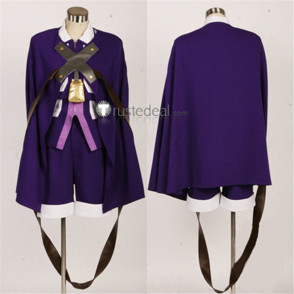 BLAZBLUE Carl Clover Purple Cosplay Costume
