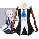 Kantai Collection Umikaze Black White Sailor Uniform Cosplay Costume