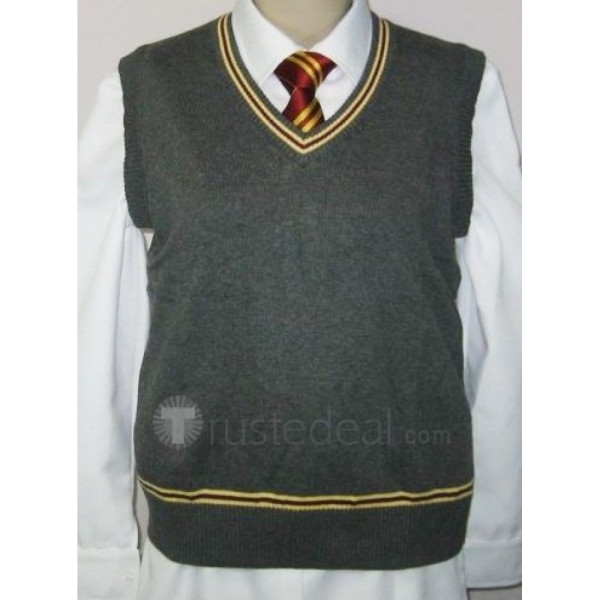 Harry Potter Gryffindor Cosplay Vest and Tie and Shirt