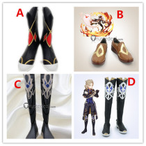 Genshin Impact Hu Tao Albedo Rosaria Cosplay Shoes Boots