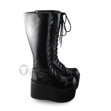 Black Lolita High Platform Boots