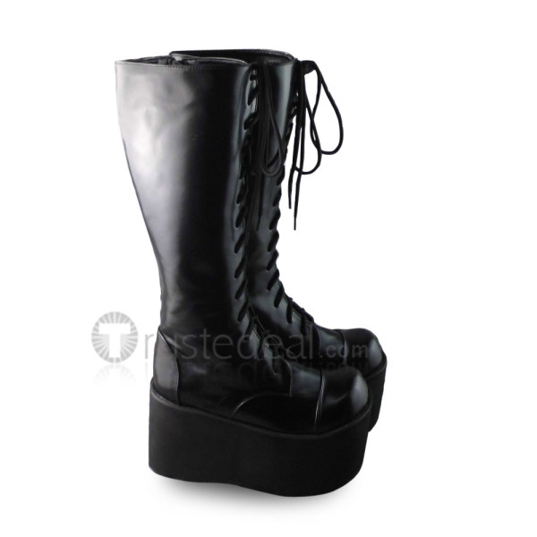 Black Lolita High Platform Boots