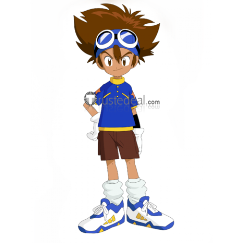Digimon Adventure DigiDestined Yagami Taichi Blue Cosplay Costume