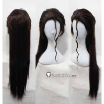 Bleach Sousuke Aizen Long Dark Brown Cosplay Wig