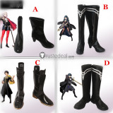 Fire Emblem Three Houses Edelgard Claude Byleth Black Cosplay Boots Shoes