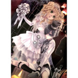 Black Butler Kuroshitsuji Ciel Phantomhive Elizabeth Wedding Bride Groom White Gown Dress Cosplay Costume